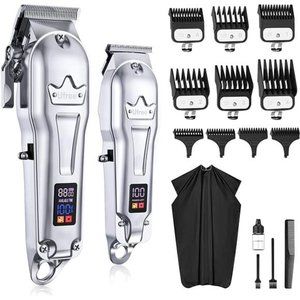 Hair Clippers for Men Professional + Hair Beard Trimmer Kit, Mens Grooming Kit